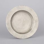 Irish Pewter Plate, Joseph Austen, Cork, early 19th century, diameter 9.75 in — 24.8 cm