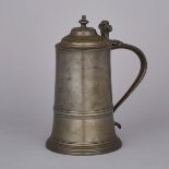 George III Pewter Communion Flagon, late 18th century, height 11.25" — 28.6 cm.