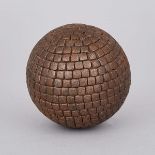 Iron Hobnail Studded Ball, 19th century, height 3.7 in — 9.4 cm