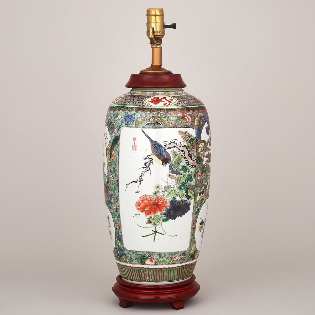 A Famille Rose Vase, 19th Century or Earlier - Image 3 of 3