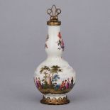 Meissen Double Gourd Form Scent Bottle, mid-18th century, (2 Pieces)