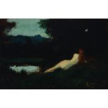 Jean-Jacques Henner (1829-1905), NUDE BY POND, CIRCA 1881