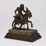 North Italian Bronze Group of an Old Man Riding a Goat, Attr. to the Workshop of Ferdinando Tacca