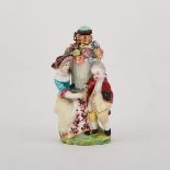 Chelsea Figural Group Scent Bottle, c.1765