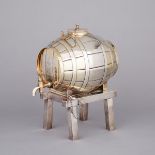 Victorian Silver-Gilt Wine Barrel, Benjamin Preston, London, 1862