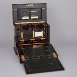 English Inlaid Rosewood Travelling Secretary, London, late 19th century, 12.5 x 15 x 8.75 in — 31.8