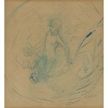 Adolphe Léon Willette (1857-1926), ANGEL AND DEATH; TITANIA AND BOTTOM (A DOUBLE-SIDED DRAWING), Two