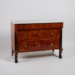 Biedermeier Fruitwood and Ebony Commode, early 19th century, 36.35 x 47.5 x 23.4 in — 92.3 x 120.7 x