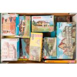 24 N gauge railway lineside unmade plastic kit buildings and accessory packs by Faller, Vollmer,