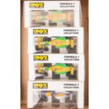 11x 1:24 scale racing cars. 4x Onyx F1 cars; 3x Benetton B193 – 2x M. Schumacher, RN5 and R.