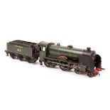 An O gauge brass kit built Southern Railway Schools Class 4-4-0 locomotive. A 2-rail electrically