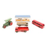 14 Dinky Toys. 2 useful empty boxes - Leyland Comet with hinged tailboard (532) and an early utility