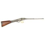 An early 20th century .25” Gem break action air rifle, 38¾” overall, half octagonal smooth bore