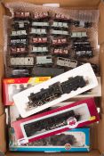 A quantity of OO gauge railway presented in the livery of the Somerset & Dorset Joint Railway. A kit