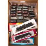 A quantity of OO gauge railway presented in the livery of the Somerset & Dorset Joint Railway. A kit