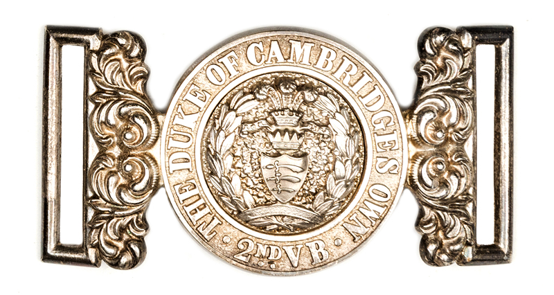 A good officers silver plated WBC of the 2nd V.B. The Duke of Cambridge’s Own (Middlesex Regt). VGC.
