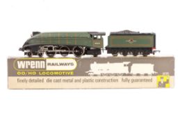 A Wrenn BR Class A4 4-6-2 tender locomotive Mallard (W2211). 60022 in lined Brunswick green