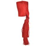 A senior NCO’s crimson shoulder sash and tassels. GC