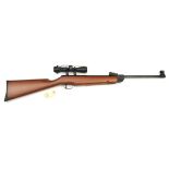 A .22” Baeman Model C1 break action air rifle, number 825136, with fully adjustable rearsight,