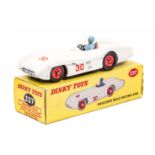 Dinky Toys Mercedes Benz Racing Car (237). A late example in matt white with light blue driver, RN30
