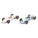 2 Wills Finecast Auto-Kits 1:24 scale factory produced cars. An early 1960’s Lotus single seater