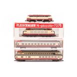 A small quantity of Fleischmann ‘Piccolo’ and Minitrix N gauge DB model railway. 3 Fleischmann