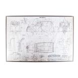 A unique opportunity to own the original Meccano Ltd schematic drawing for the Dinky Toys