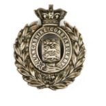 A Vic WM helmet badge of the Lancashire Constabulary. GC Plate 5