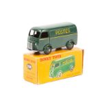 A French Dinky Toys Peugeot D.3.A (25BV). A Fourgon Postal example in dark green with yellow line