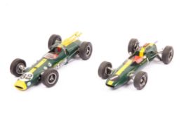 2 Wills Finecast Auto-Kits 1:24 scale factory produced cars. A 1964 Formula One Lotus 25 RN 1 driven