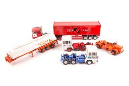 4 white metal 1:43rd scale 1970’s-80’s truck. FTF 4 axle tractor unit with articulated 3 axle