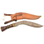 A WWI Indian Army kukri, this lot has been withdrawn.