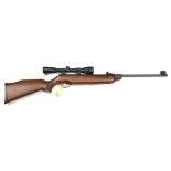 A .22” German Weihrauch HW80K break action air rifle, number 1159479, with fully adjustable