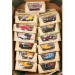 50 Matchbox Models of Yesteryear in Straw boxes. Examples include; Ford Model T vans in a variety of