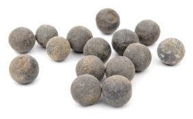 19 lead musket balls, together with a Certificate of Authentication for one musket ball “Recovered