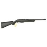 A 4.5mm (.177”) Crosman model 1077 CO2 multi shot BB gun, with matt black plastic stock and