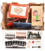 A small quantity of live steam items by Mamod and Wilesco. A Mamod Steam Railway Train Set