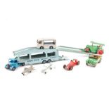 20 Dinky Toys. Including; Bedford Pullmore Car Transporter with loading ramp. Dodge Farm Produce