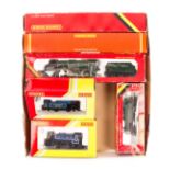 6 Hornby Railways OO gauge locomotives. 3 tender locomotives - A BR Britannia class 4-6-2 70000