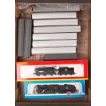 A quantity of OO gauge LMS/BR railway. A Hornby BR Class Q1 0-6-0 tender locomotive, 33017. An