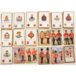 53 Gale & Polden postcards of infantry uniforms, near VGC; 92 Gale & Polden regimental insignia,