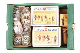 A quantity of cast metal historical figures by various makes. 6x Prince August Chess set mould kits;