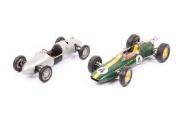 2 Wills Finecast Auto-Kits 1:24 scale factory produced cars. A 1965 Lotus 33 single seater Formula