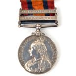 QSA 2 clasps Trans, SA02 (8526 Pte G Hyde Rl. Sussex Regt). VF Recipient served with 3rd Bn, roll