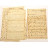 4 letters from Thomas Bishopp to “My Dearest Emily” his wife, Dec 6th 1854 to April 1st 1855,