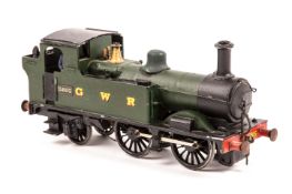 A Tower brass kit built GWR O gauge 0-4-2T 14XX tank locomotive. A 2-rail electrically powered