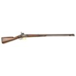 A French percussion conversion of a 12 bore Model 1822 musket, adapted for sporting use, 53”