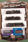 A quantity of OO gauge LMS railway. A Hornby Railways Standard Class 5 4-6-0 tender locomotive in