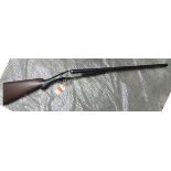 *A DB 12 bore x 2½” top lever hammerless boxlock non ejector shotgun, by I Hollis & Sons, 44½”