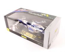 A very limited issue ONYX 1:18 Williams Renault F1 racing car. In blue and white Elf livery, RN5.